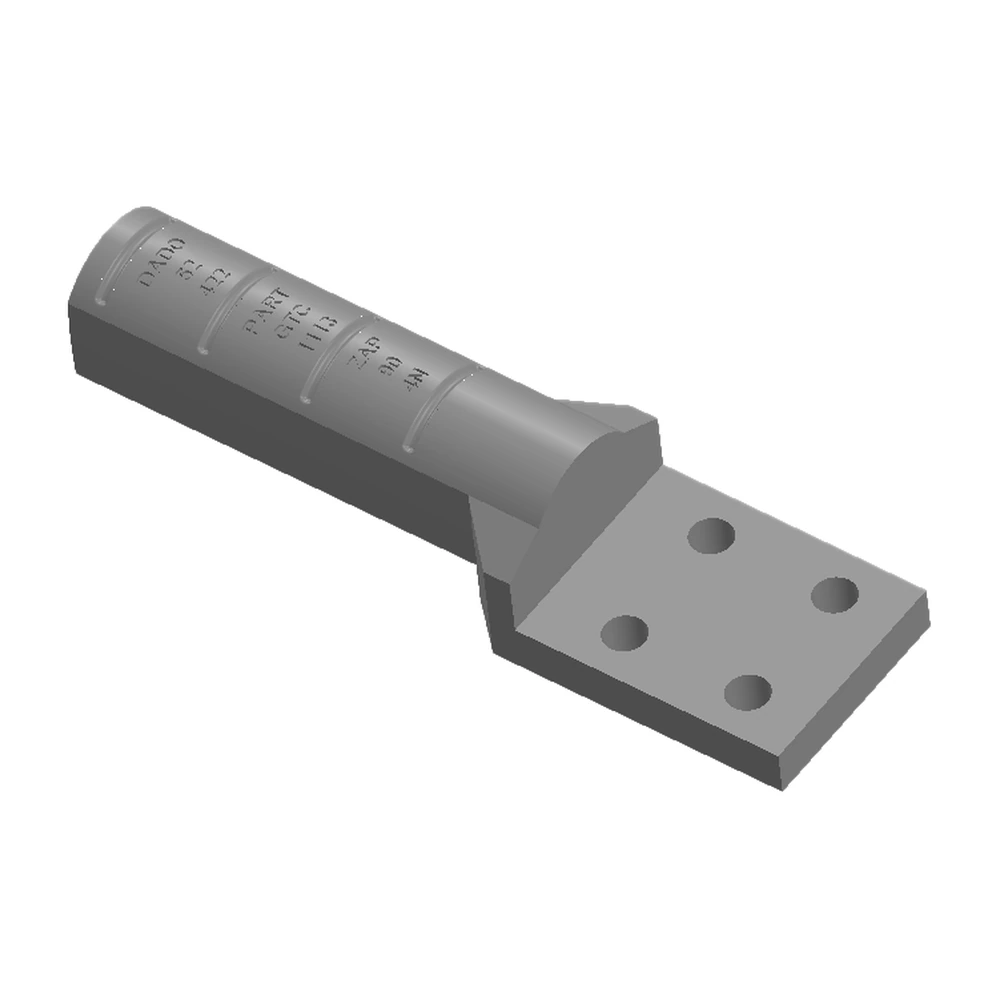 Conector zapata terminal a compresión, cable 477-795-1113, placa 2N o 4N