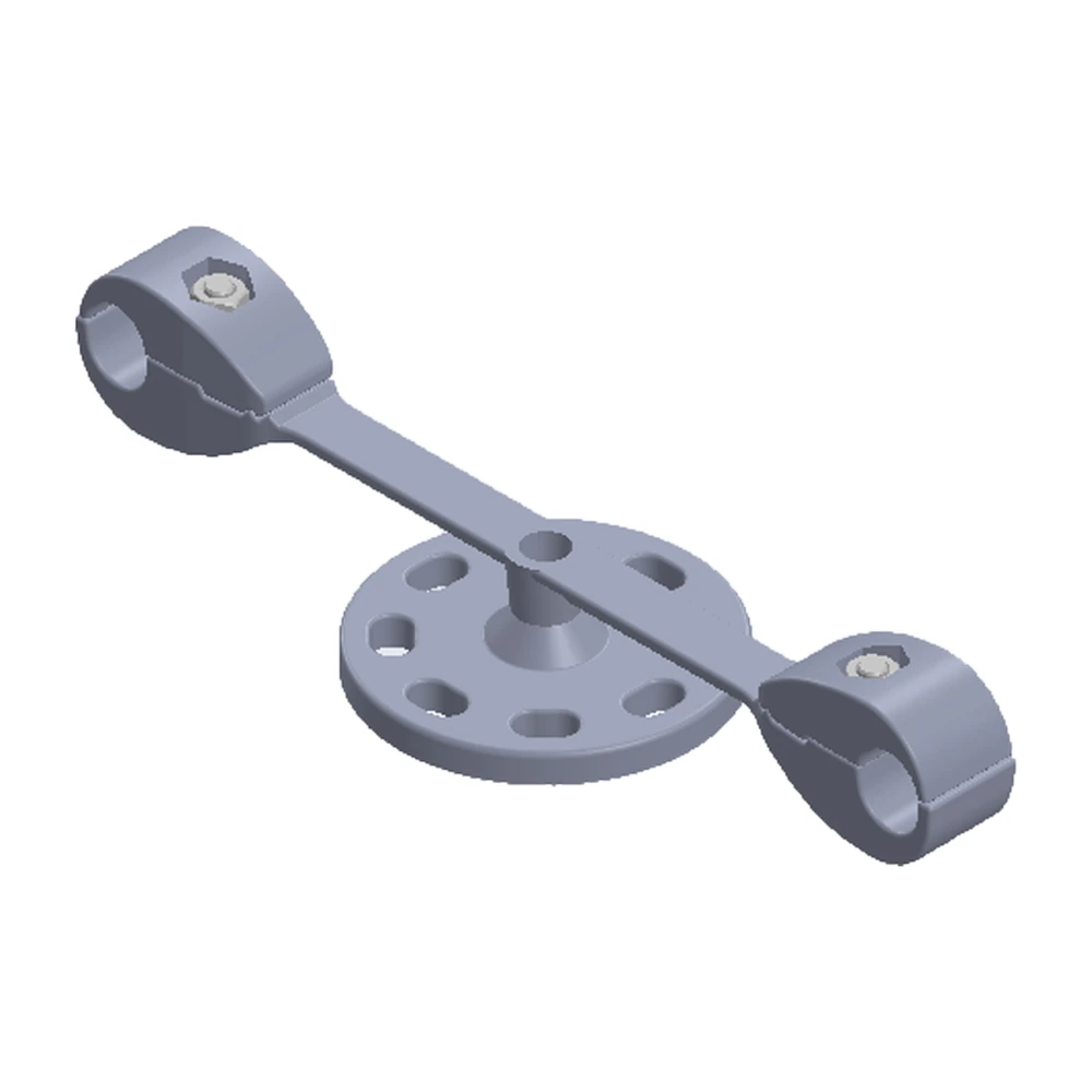 Conector soporte mecánico dos cables 1113 ACSR/AS separación 200 o 450 mm a base tipo aislador de 3" y 5"