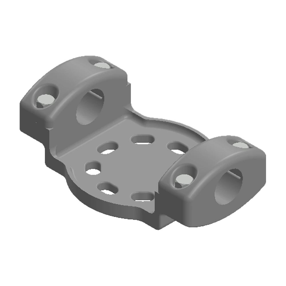 Conector soporte mecánico doble cable 1113 ACSR/AS a base tipo aislador de 3" o 5" fijo y deslizable
