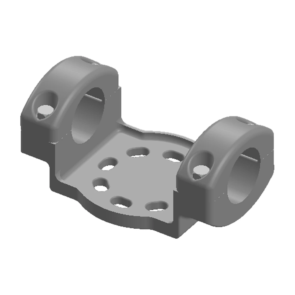 Conector soporte mecánico doble, un tubo IPS de 1 hasta 6 a base tipo aislador de 3" o 5"
