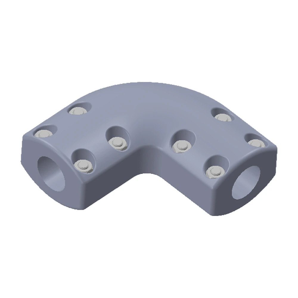 Conector cople mecánico tipo codo 90° tubo IPS EAT