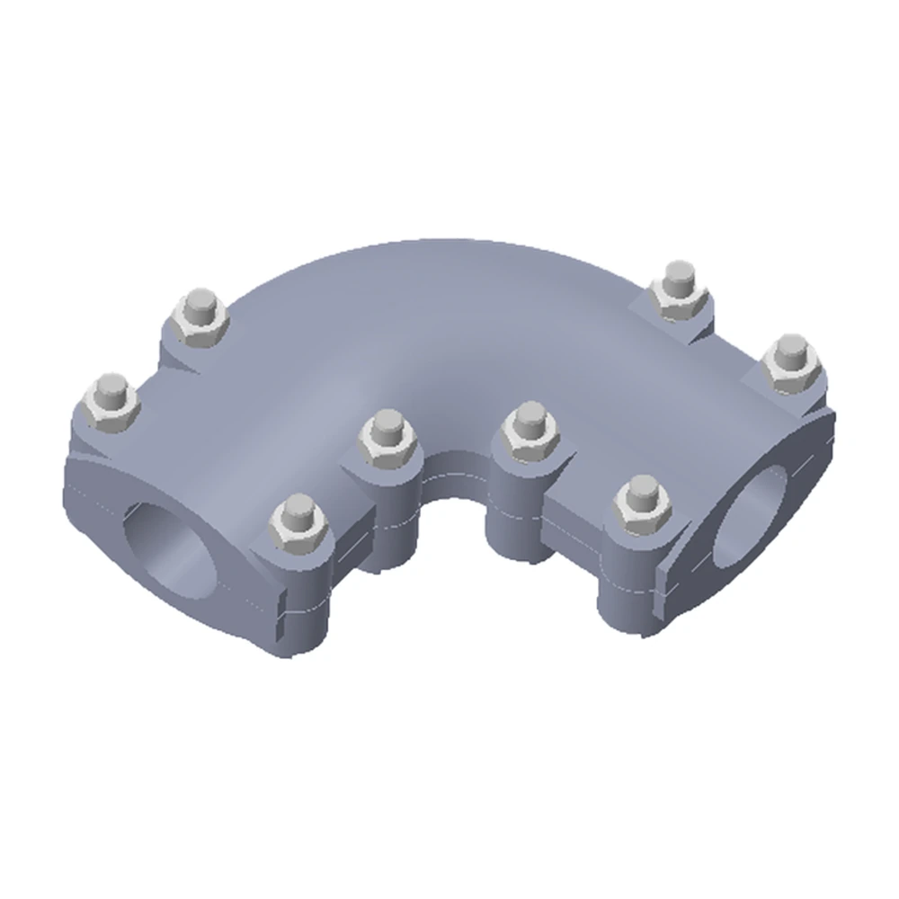 Conector cople mecánico tipo codo 90° tubo-tubo IPS