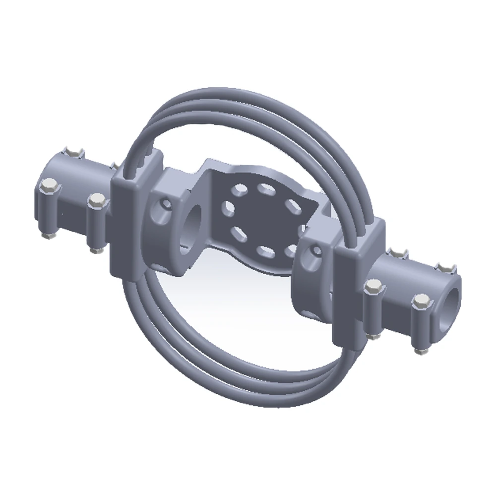 Conector soporte mecánico expansión tubo-tubo IPS a base aislador de 5"