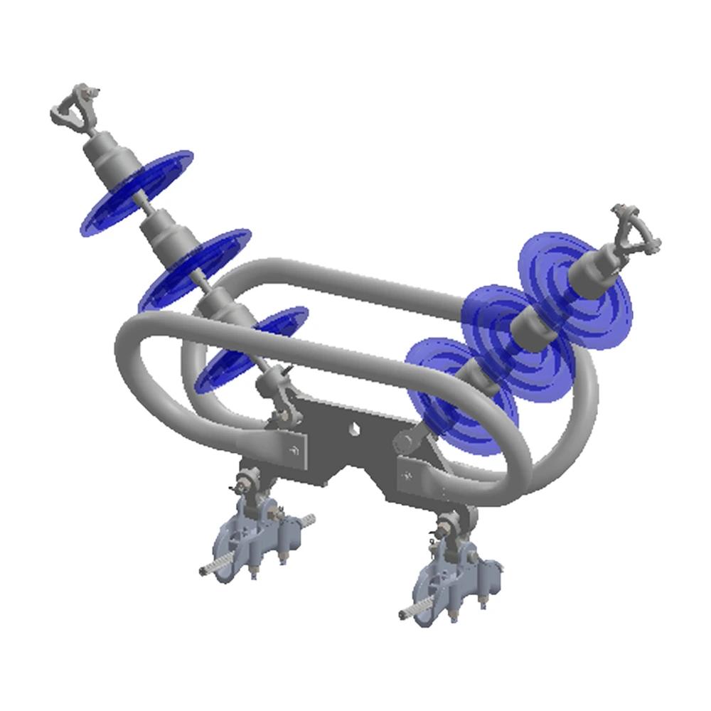 Conjunto de suspensión en "V" 2 C/F 1113 ACSR 400 KV