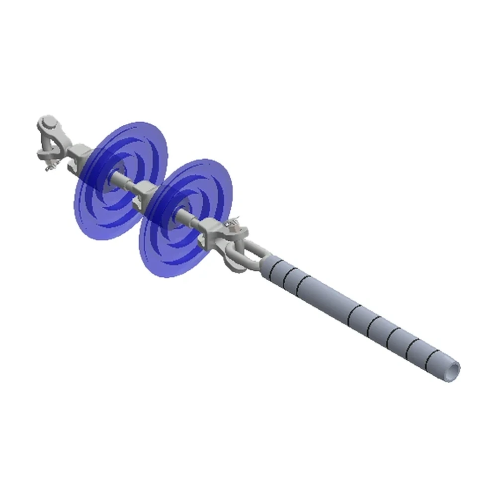 Conjunto de remate ciego 1 C/F con una cadena de aisladores conductores 477, 795, 900, 1113 ACSR, 115-161 KV