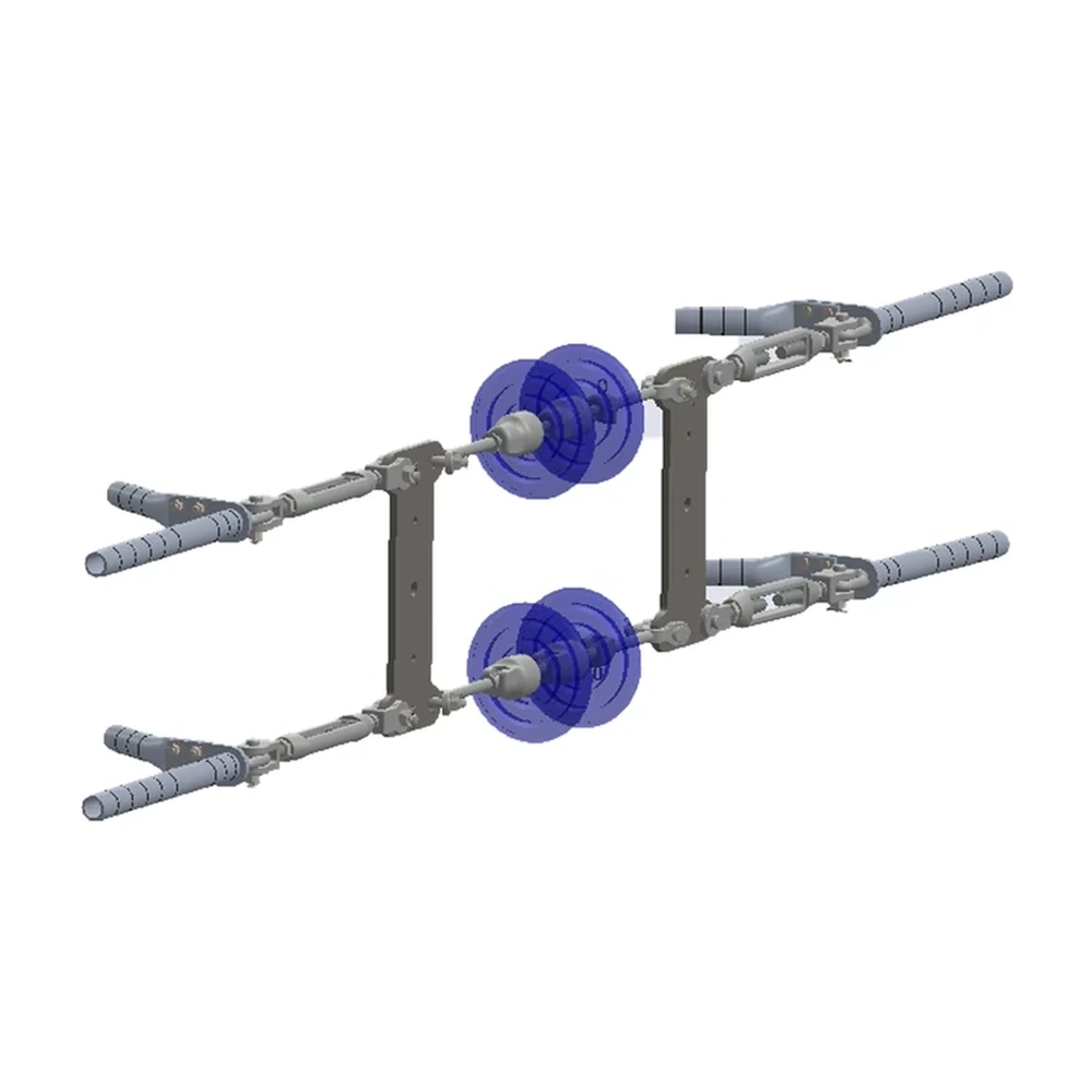 Conjunto de tensión bajante TC 2 C/F 1113 ACSR/AS, 230-400 KV