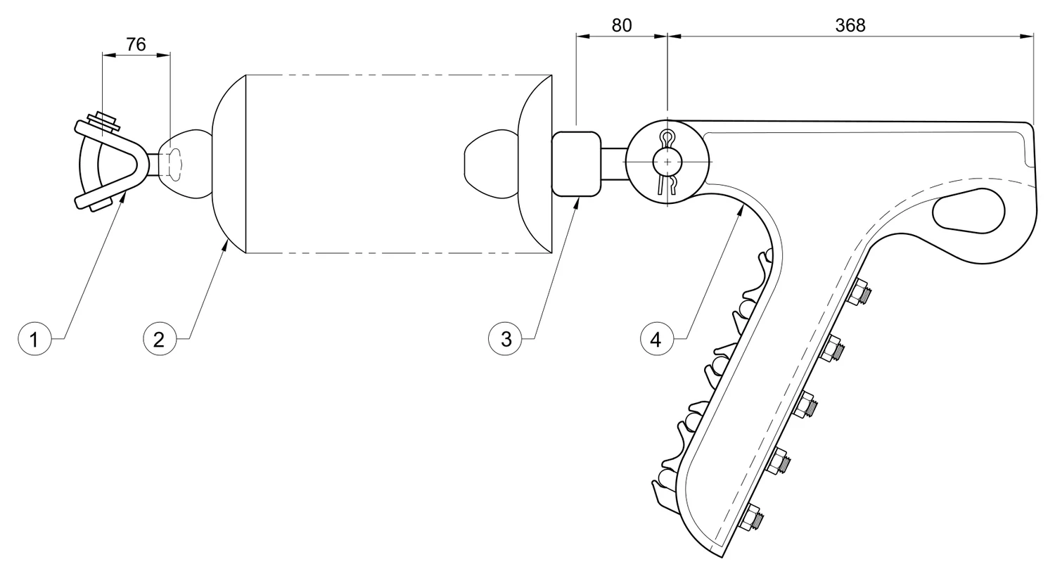 Plano 2D — Conjunto de tensión mecánica 1 C/F 795-1113 ACSR, 115-230 KV