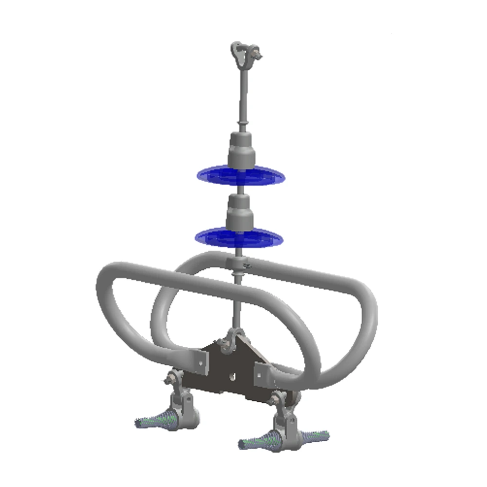 Conjunto suspensión vertical 2 C/F 1113 ACSR 230-400 KV Grapa armada