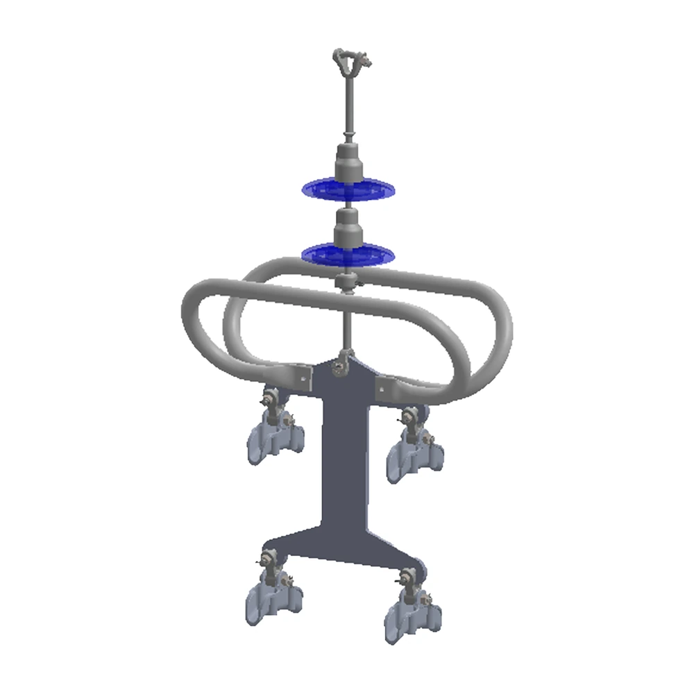 Conjunto de suspensión vertical 4 C/F 477 ACSR, 400 KV