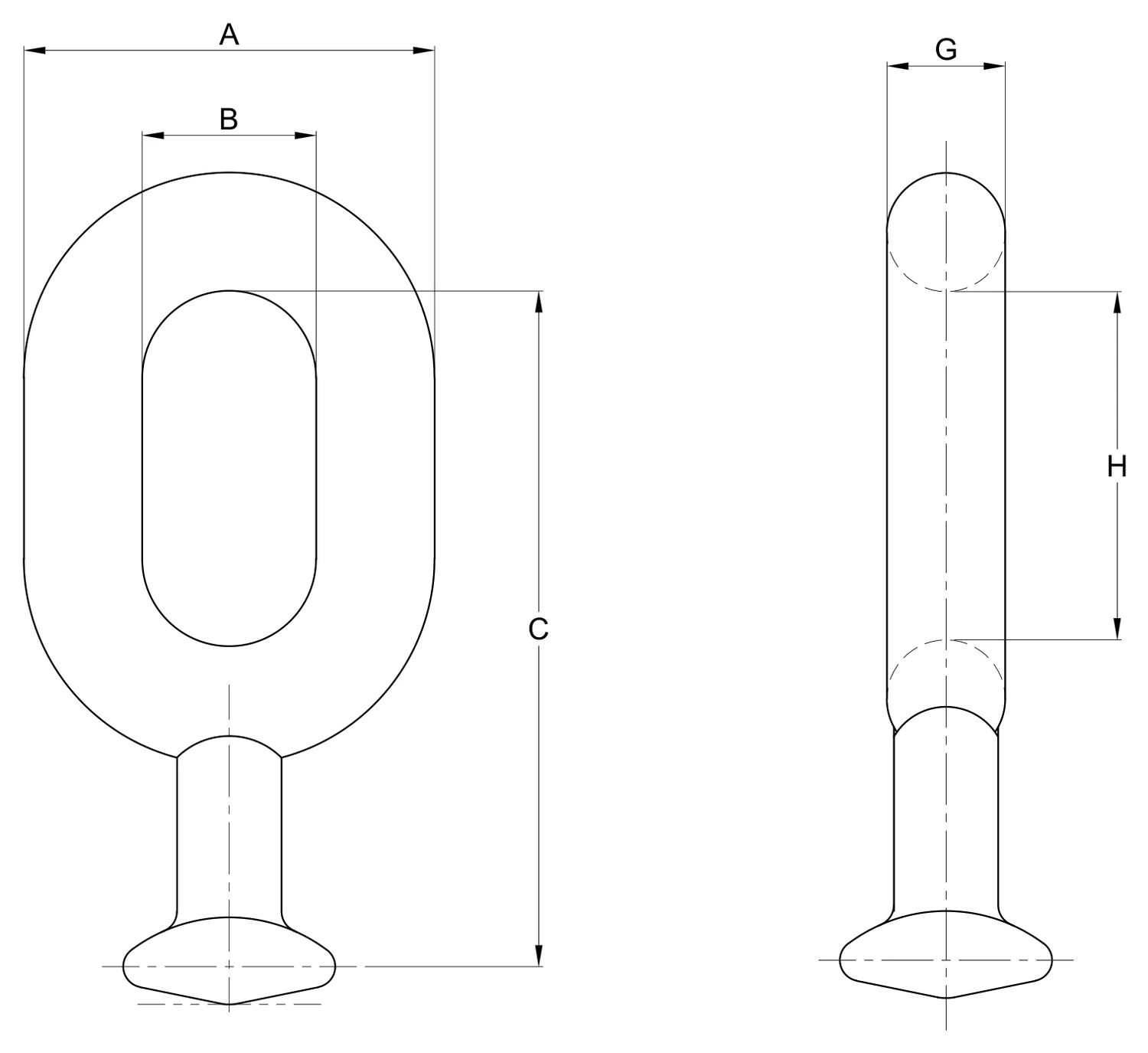 Plano 2D — Bola ojo largo