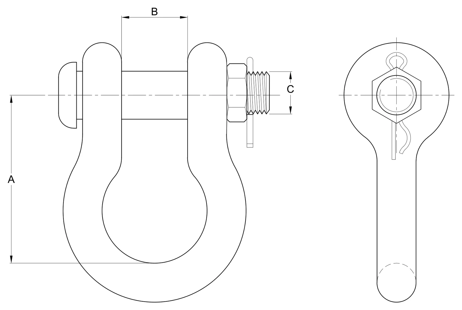 Plano 2D — Grillete